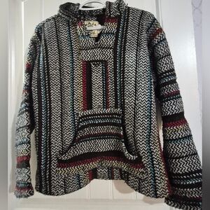 🏷Baja Joe Mexican Pullover Hoodie Adult Size Small